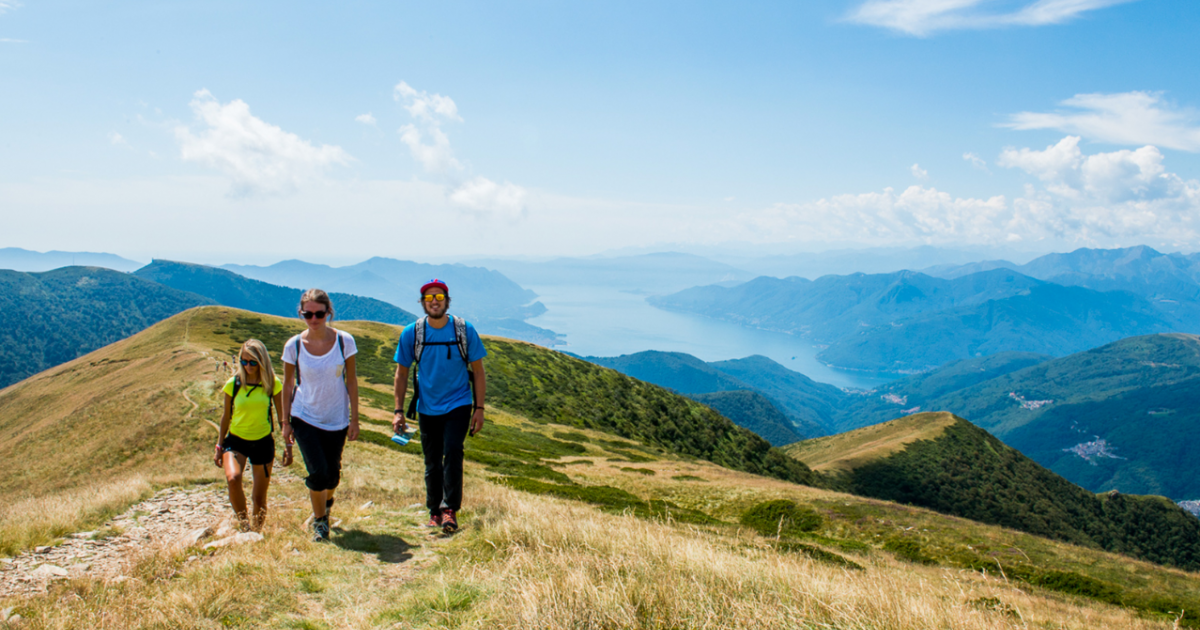 Familienwanderung am Monte Tamaro